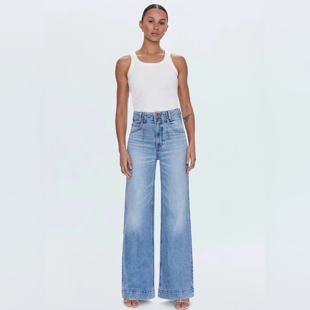 Pistola Lana High Rise Ultra Wide Leg Jean- in Terrace